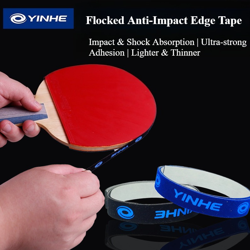 Side Tape Racket - เทปปิดขอบไม้ปิงปองยี่ห้อ Yinhe แบบมีกาวในตัว ฟองน้ำ/ผ้ากำมะหยี่ ป้องกันการชน ป้องกันขอบไม้ปิงปอง