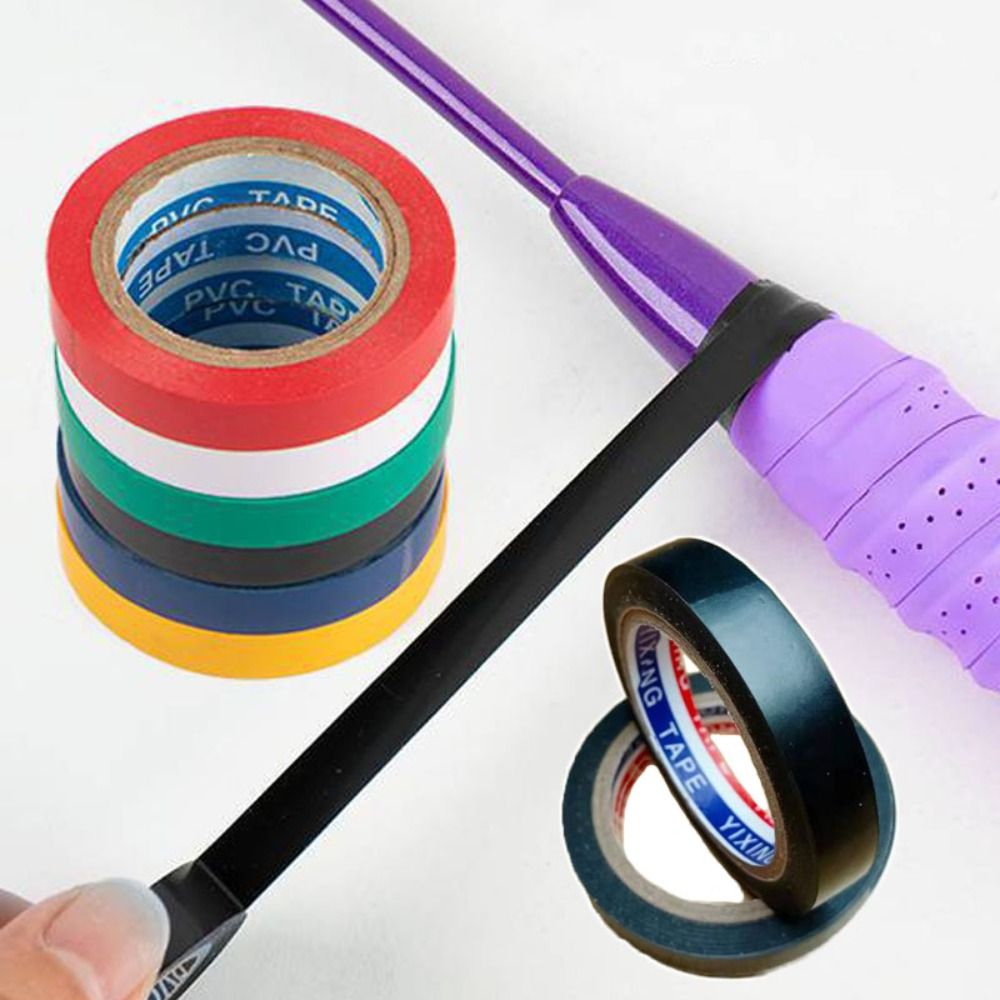 Side Tape Racket - เทปปิดผนึกแถบซับเหงื่อหลากสี ด้ามจับกันลื่น ไม้แบดมินตัน โอเวอร์กริป สติ๊กเกอร์ปลายด้าม คันเบ็ดตกปลา