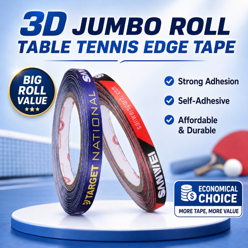 Side Tape Racket - เทปขอบไม้ปิงปอง Sanwei แท้ ขนาด 1 ซม.