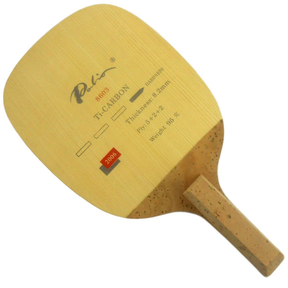 Table Tennis In Japanese - Palio 8603แร็กเกตใบลายกีฬาปิงปองไทเทเนียมคาร์บอน, ไม้ปิงปองสไตล์ญี่ปุ่นโจมตีเร็ว