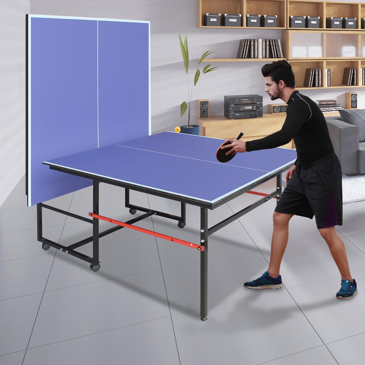 โต๊ะปิงปองแบบพกพาขนาด 8 ฟุต สำ - Table Tennis Match บทวิจารณ์และราคา