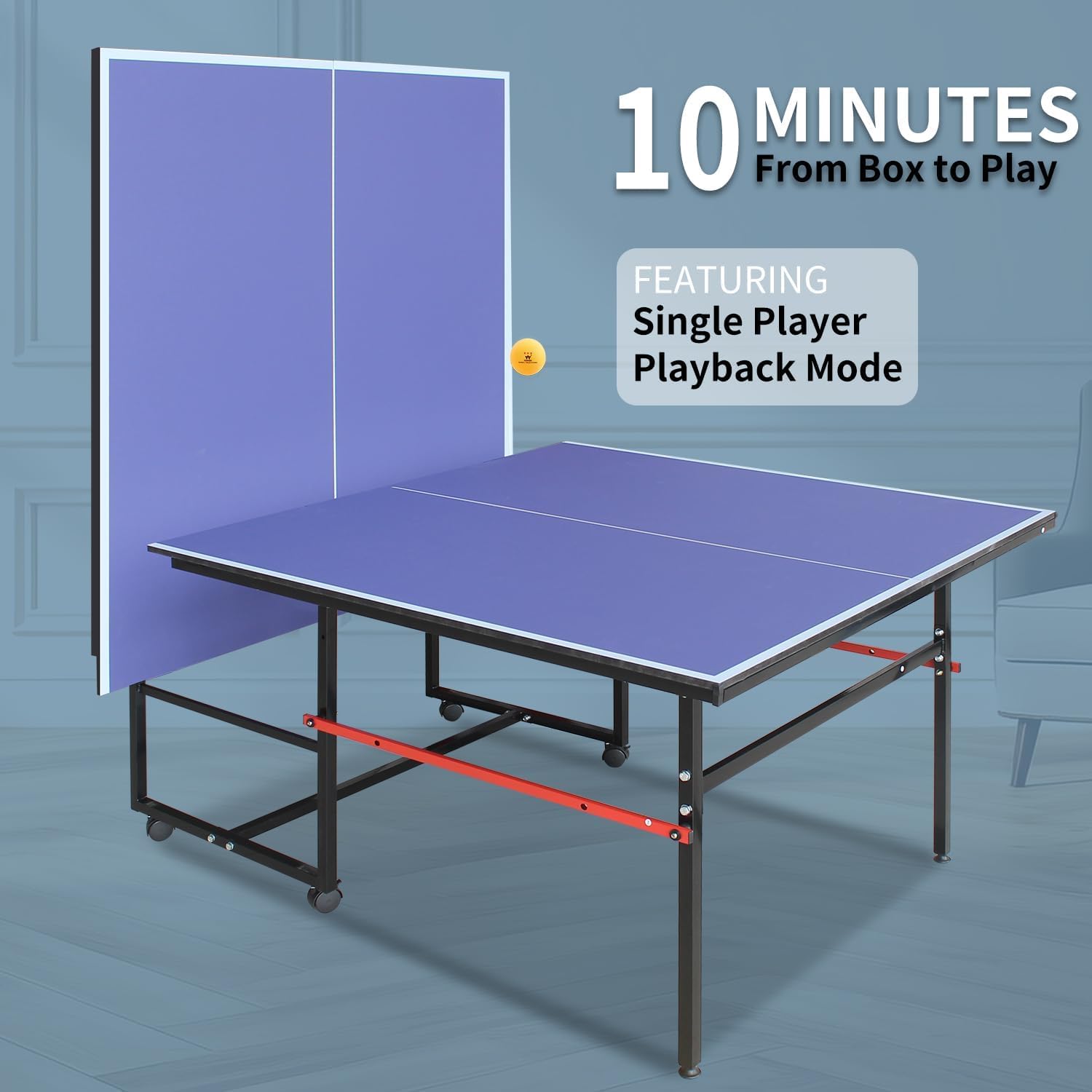 โต๊ะปิงปองแบบพกพาขนาด 8 ฟุต สำ - Table Tennis Match บทวิจารณ์และราคา