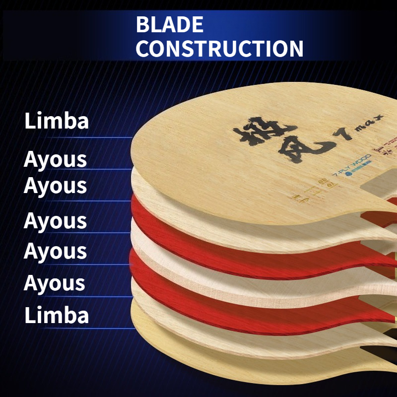 ไม้ปิงปอง LOKI Telson Jifeng 7 - Table Tennis Movie บทวิจารณ์และราคา
