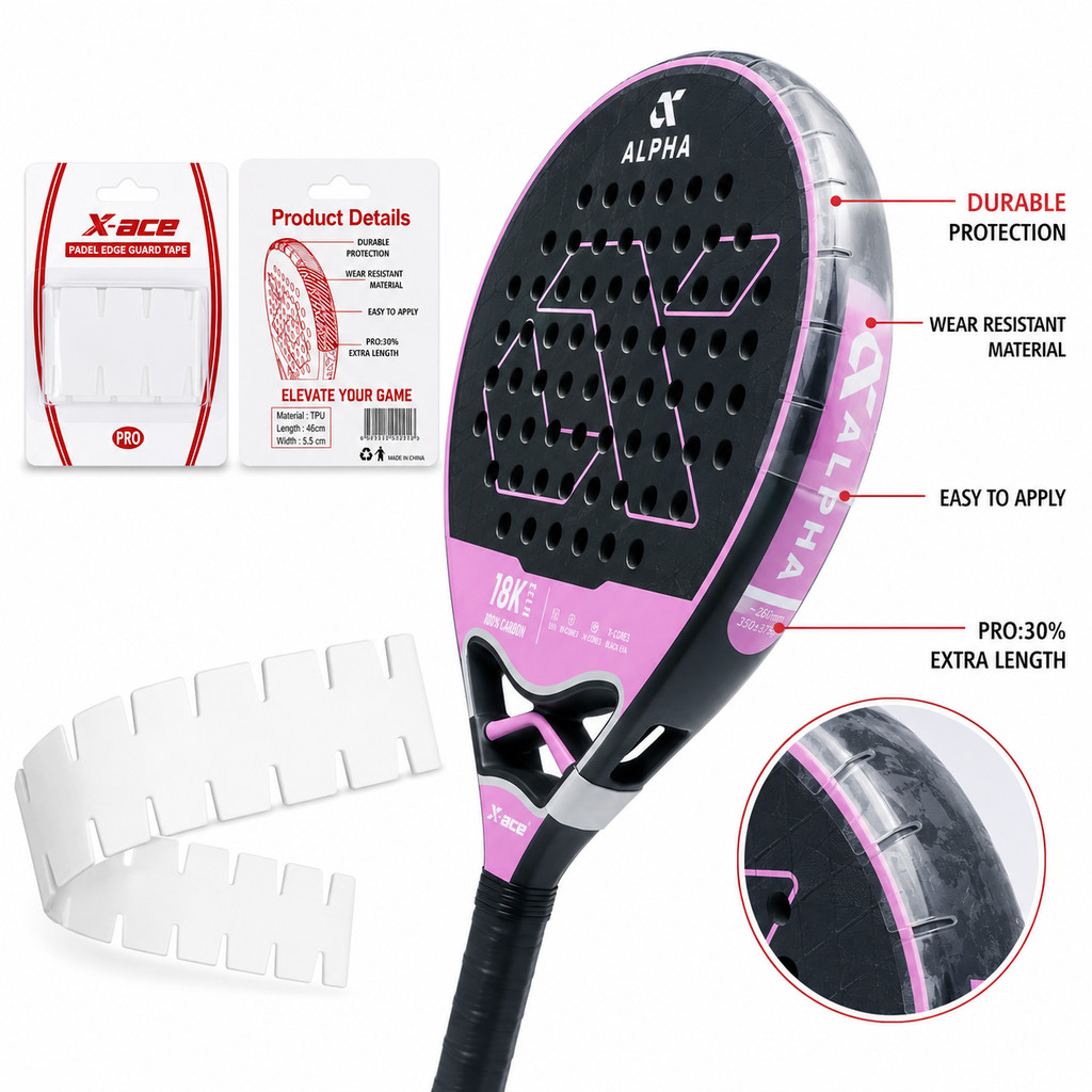 เทปป้องกันขอบไม้แร็กเก็ต X-ACE - Side Tape Racket บทวิจารณ์และราคา