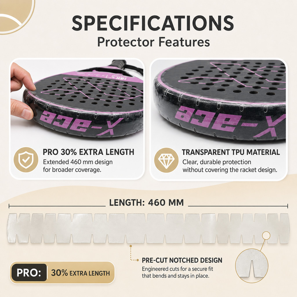 เทปป้องกันขอบไม้แร็กเก็ต X-ACE - Side Tape Racket บทวิจารณ์และราคา