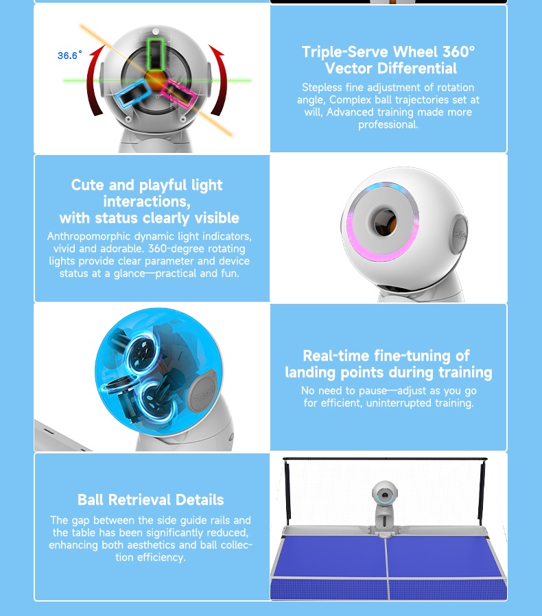 หุ่นยนต์ปิงปองอัจฉริยะไฟฟ้ารุ่ - Table Tennis Usa บทวิจารณ์และราคา